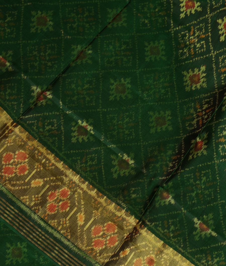 Green Patola Silk Saree T315464-image
