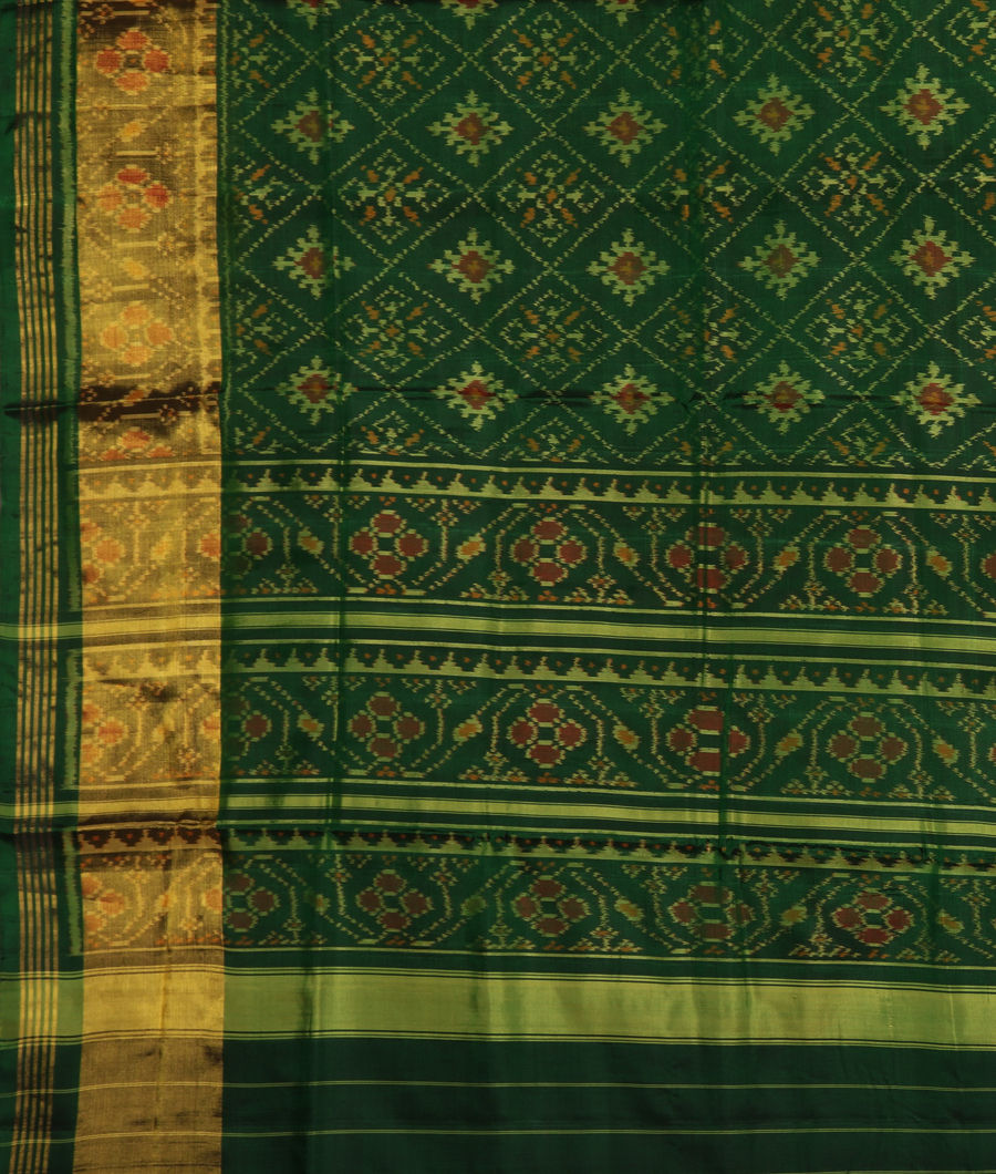 Green Patola Silk Saree T3154644