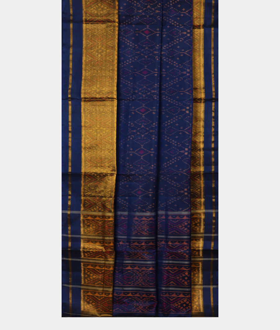 Blue Patola Silk Saree T3154562
