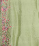 Green Kora Organza Embroidery Saree T3345623