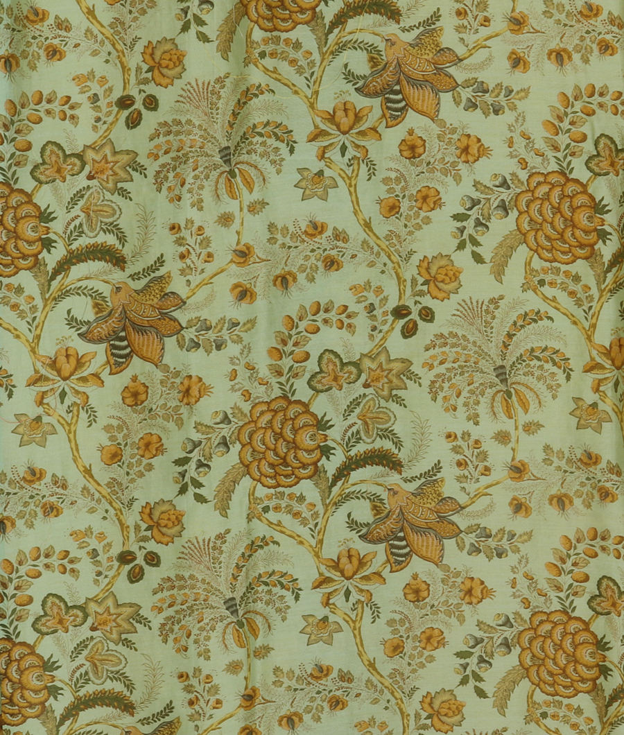 Yellow Chanderi Cotton Embroidery Saree T3305853