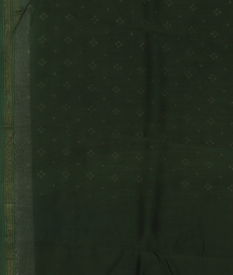 Green Soft Printed Cotton Saree T3185143