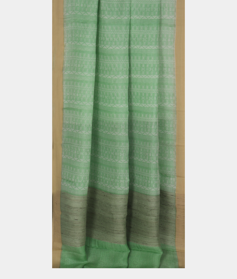 Green Kota Cotton Saree T3262322