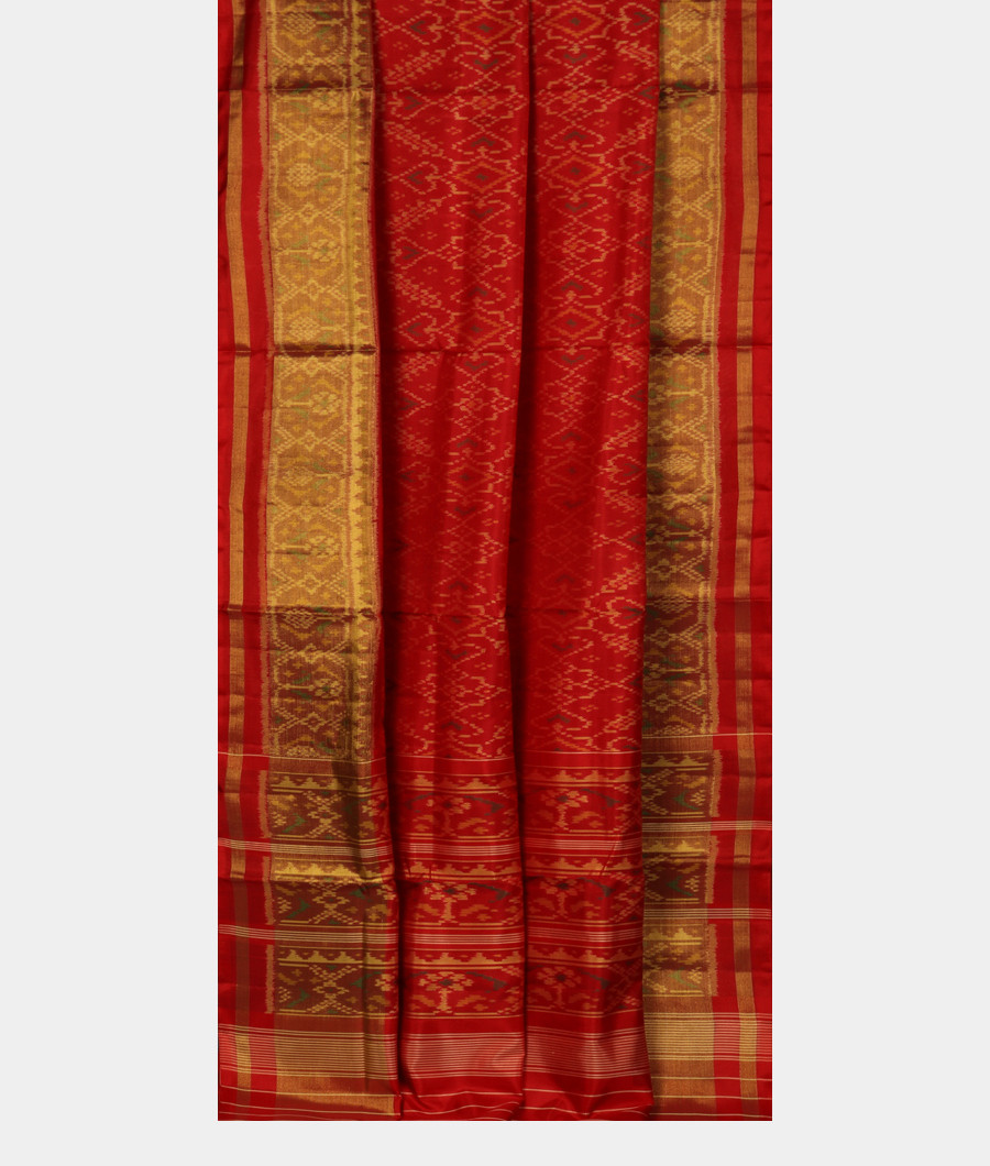 Red Patola Silk Saree T3273722
