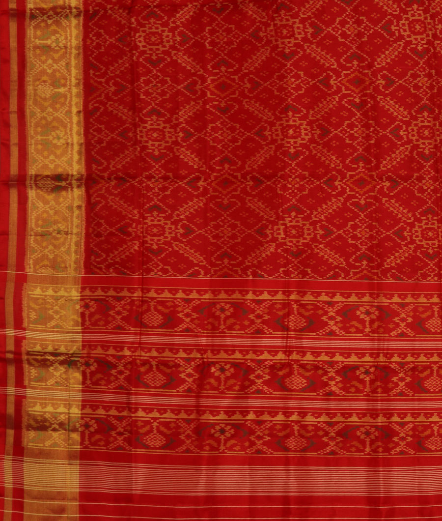 Red Patola Silk Saree T3273724
