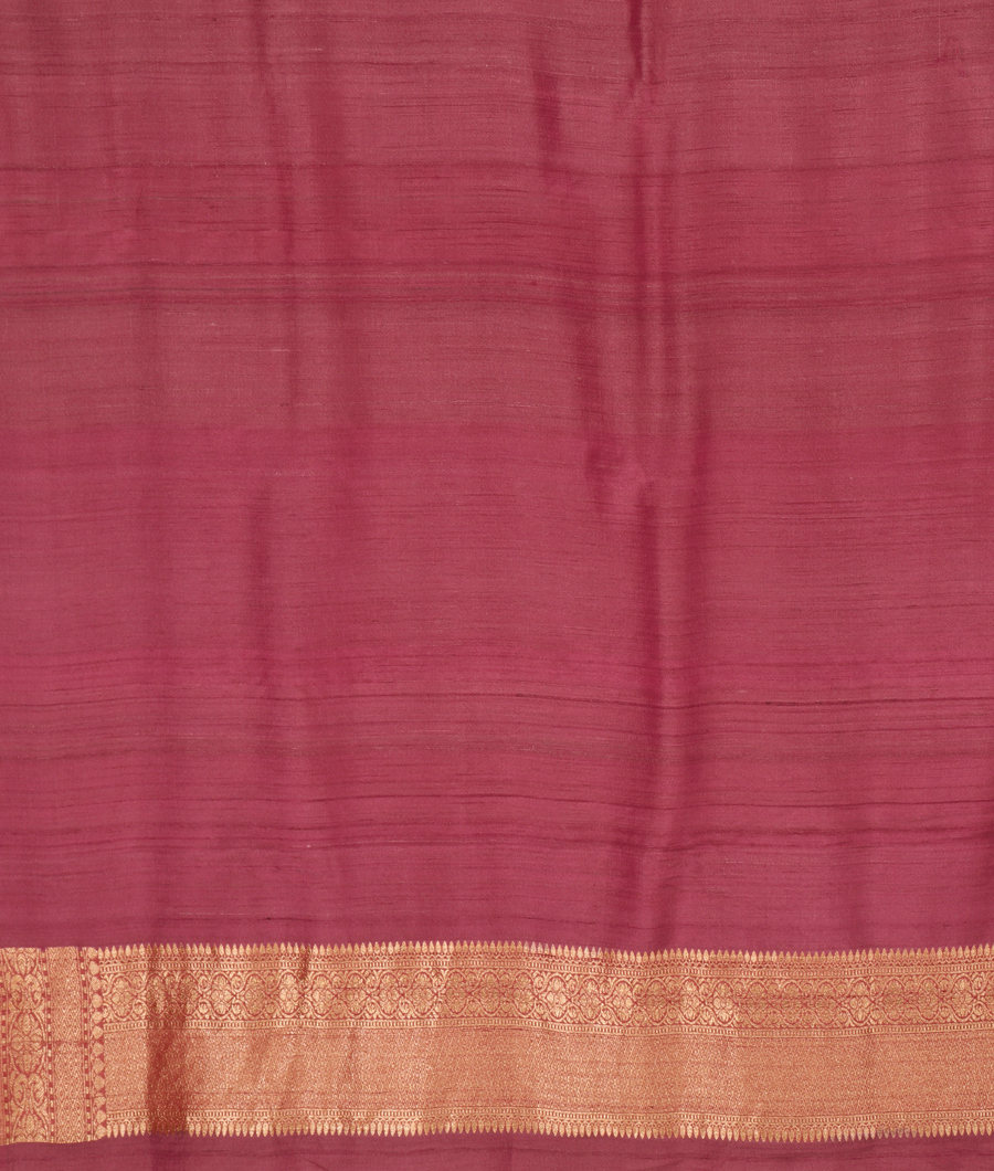 Yellowish Green Tussar Georgette Saree T3008143