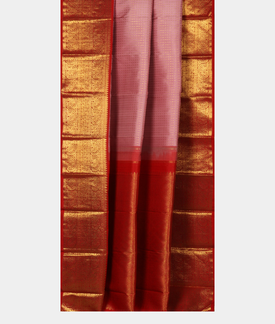 Pink Handwoven Kanjivaram Silk Saree T2824372