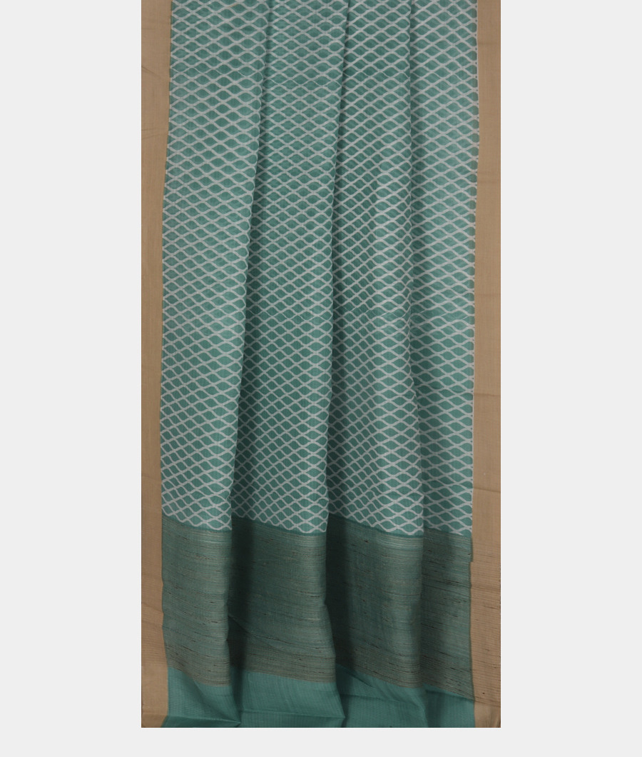 Green Kota Cotton Saree T3261652