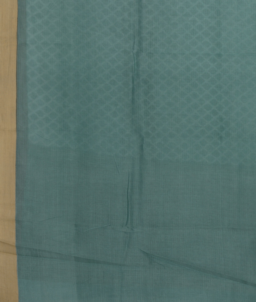 Green Kota Cotton Saree T3261653