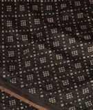 Black Linen Printed Saree T3302401