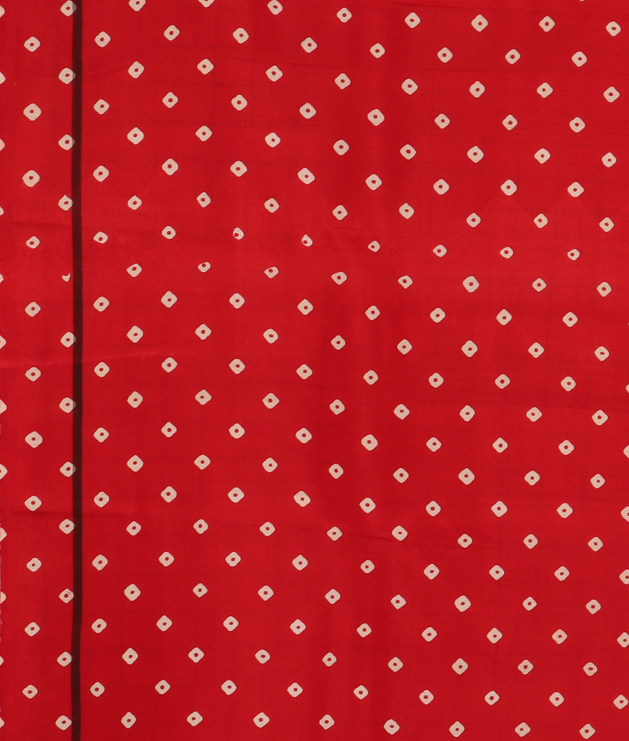 White Ikat Silk Saree T2634193