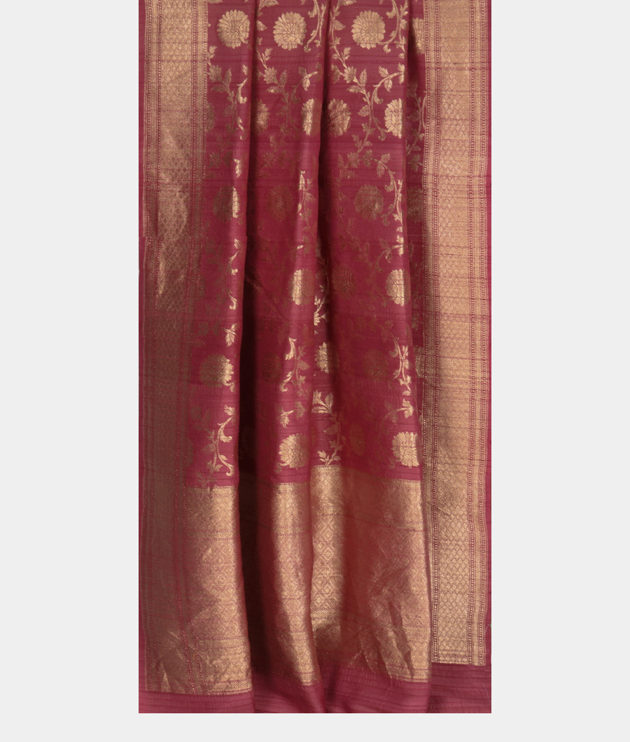 Lavender Tussar Georgette Saree T3354582