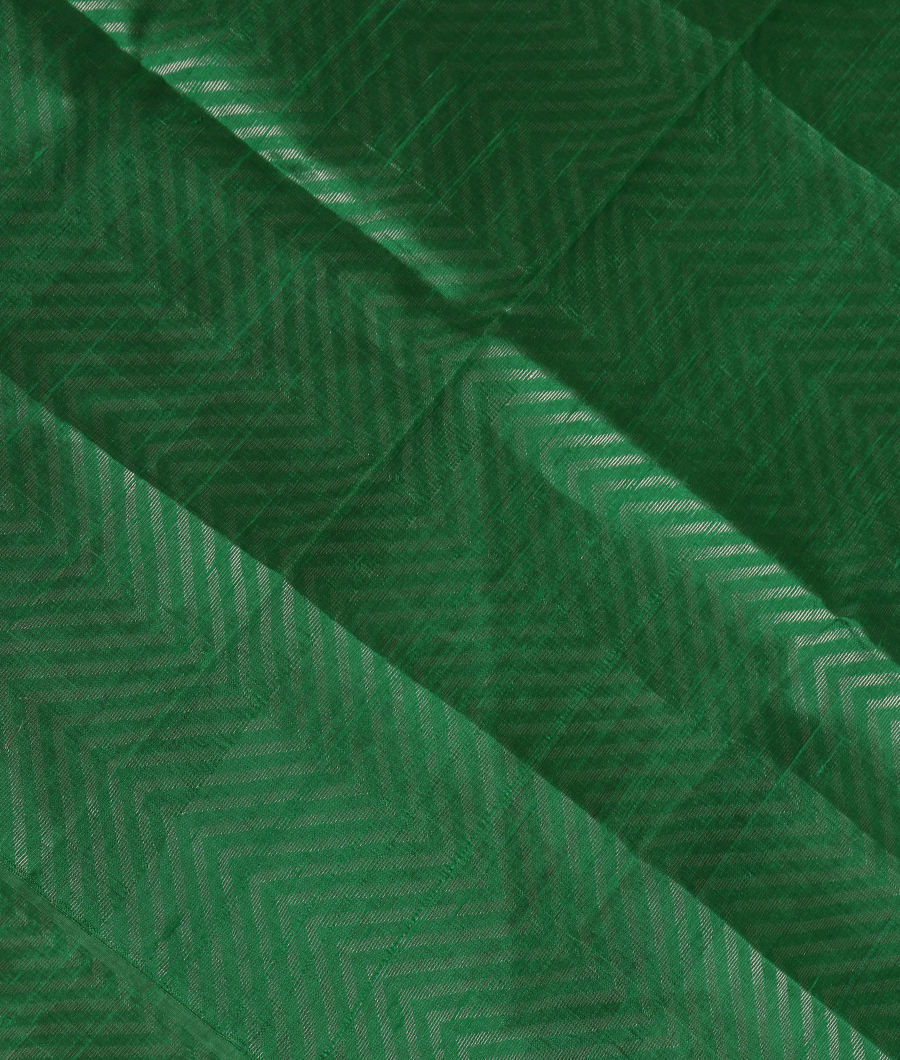 Green Woven Raw Silk Saree T318630-image