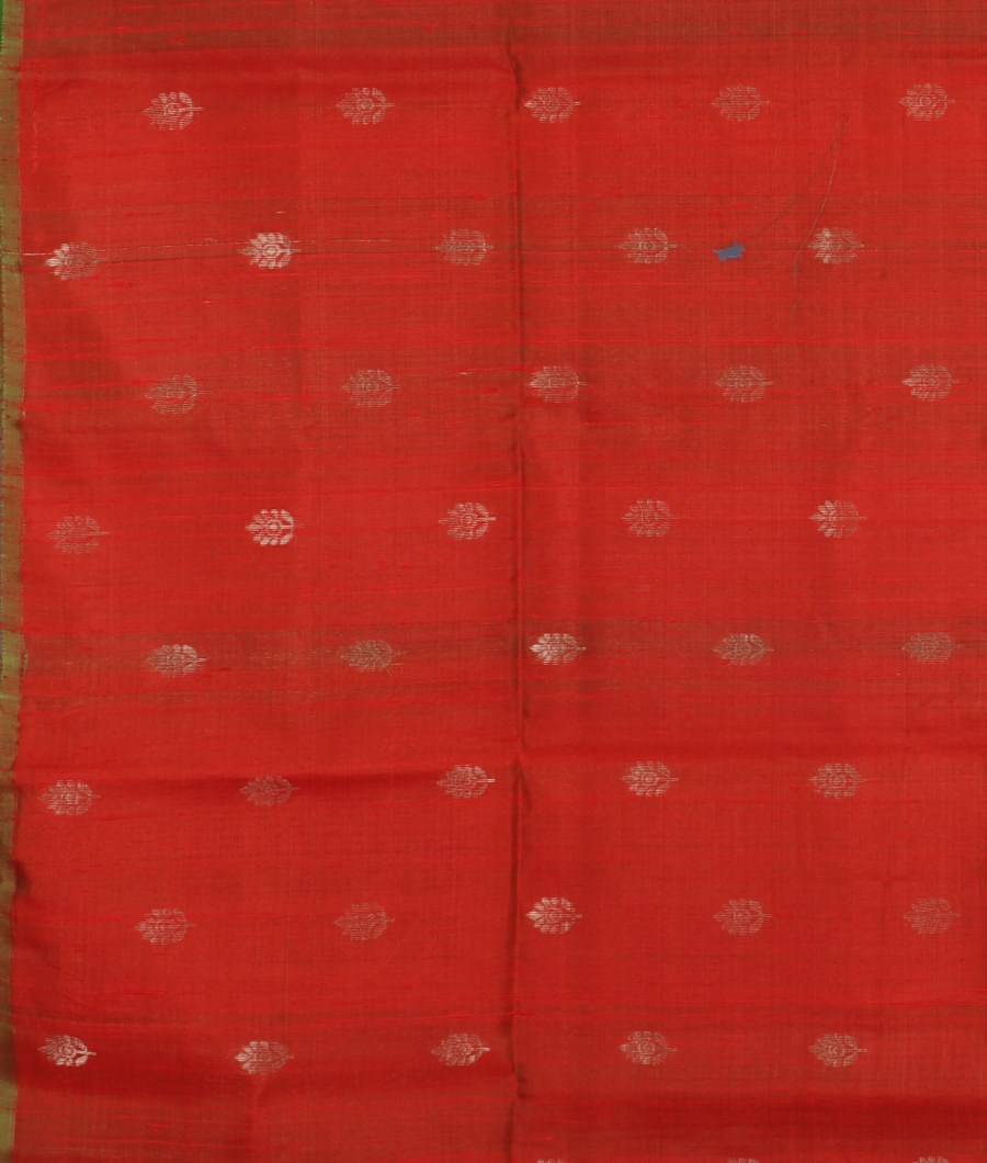 Green Woven Raw Silk Saree T3186303