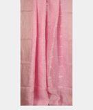 Pink Linen Embroidery Saree T3321762