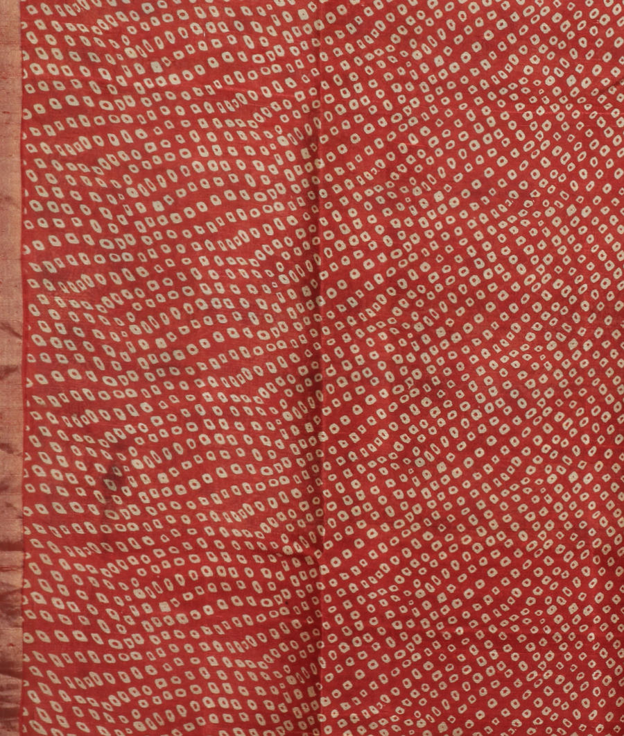 Green Printed Raw Silk Saree T3320083