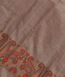 Grey Tussar Embroidery Saree T3356651