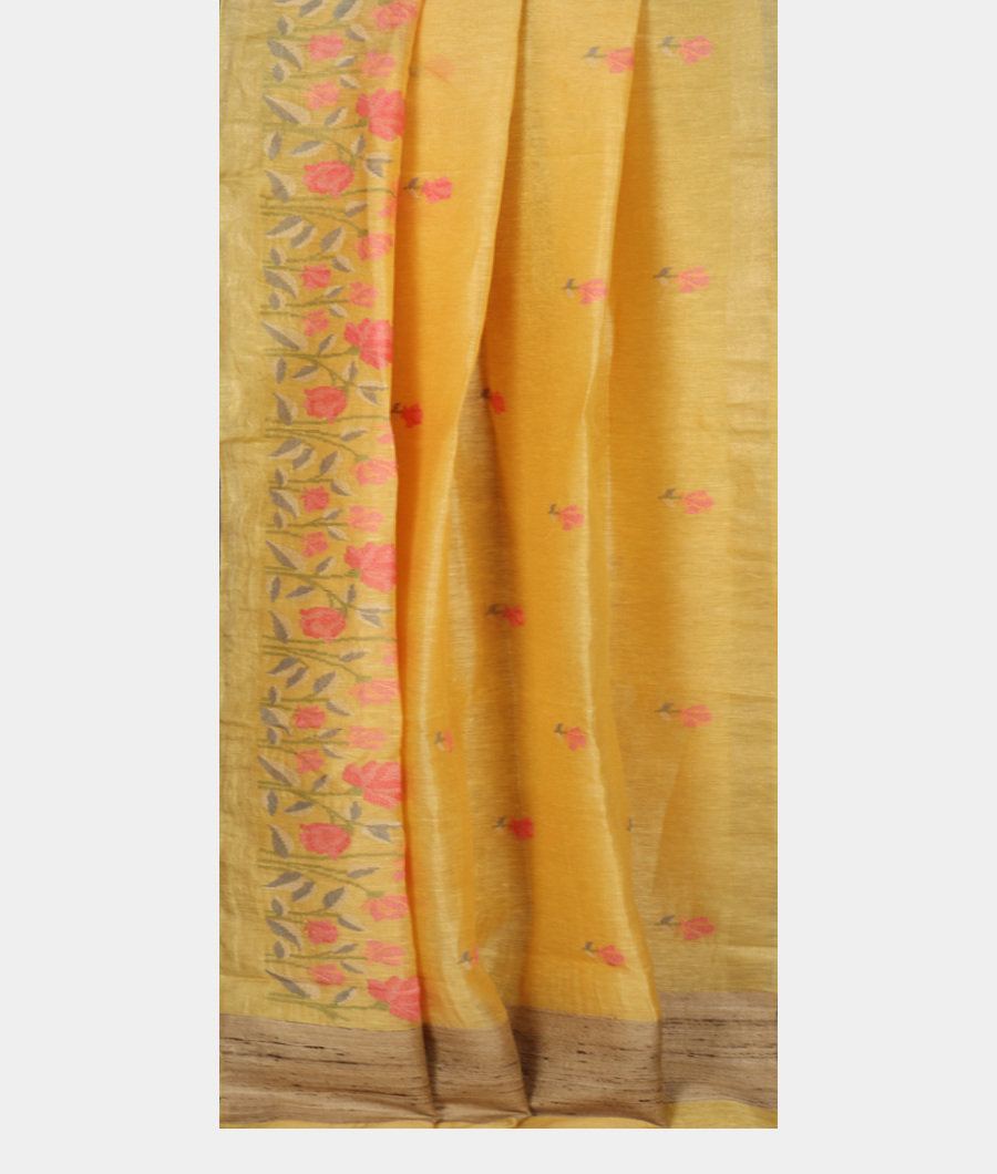 yellow-linen-embroidery-saree-t335676-t335676-b