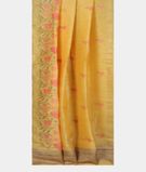 Yellow Linen Embroidery Saree T3356762