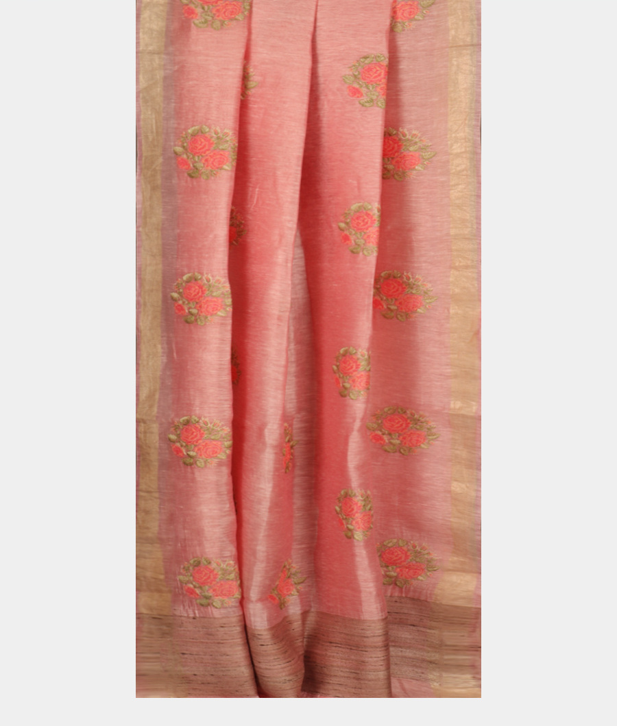 pink-linen-embroidery-saree-t335670-t335670-b