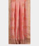 Pink Linen Embroidery Saree T3356702