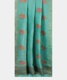 Blue Linen Embroidery Saree T3356712