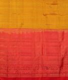 Yellow Handwoven Kanjivaram Silk Saree T3371114