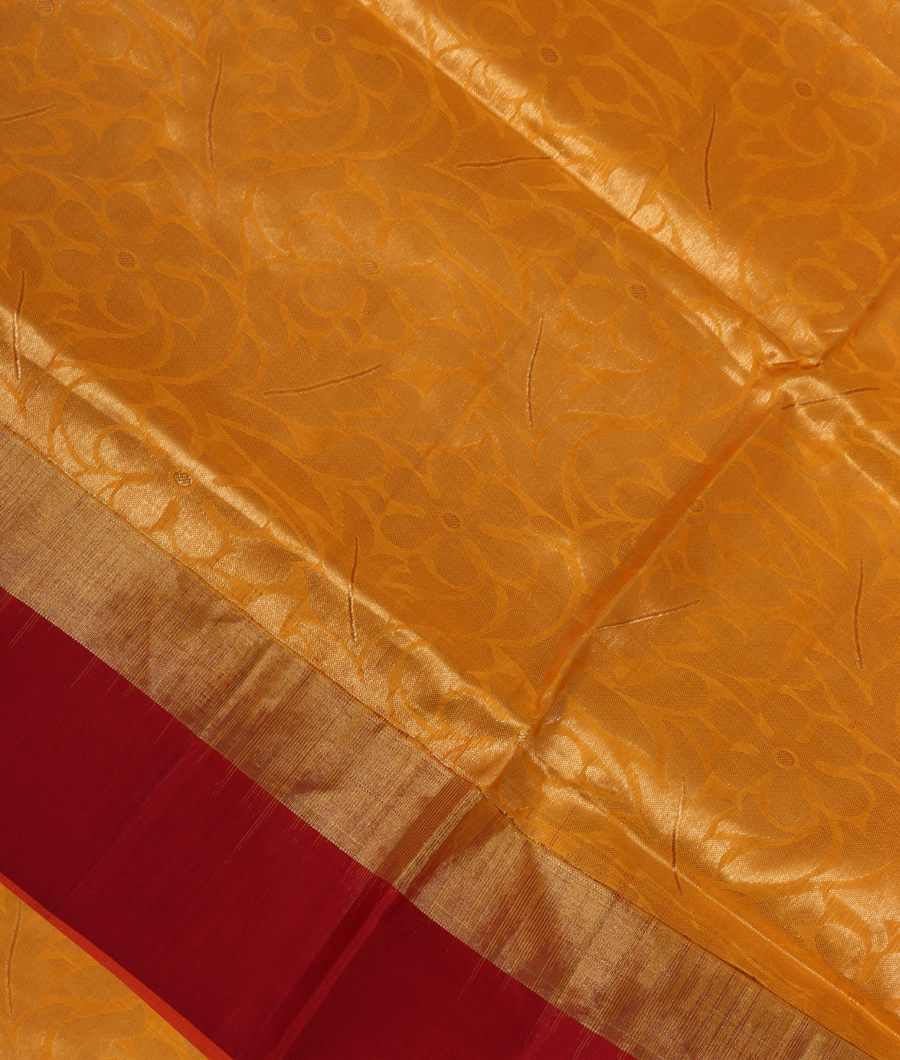 Yellow Soft Silk Saree T38182-image