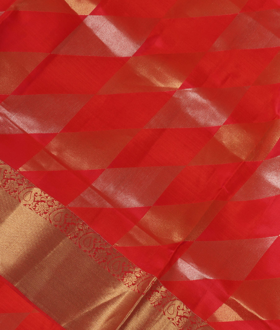 Pinkish Orange Soft Silk Saree T336188-image
