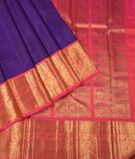 Purple Handwoven Kanjivaram Silk Saree T2726092