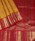 Yellow Handwoven Kanjivaram Silk Saree T3214552