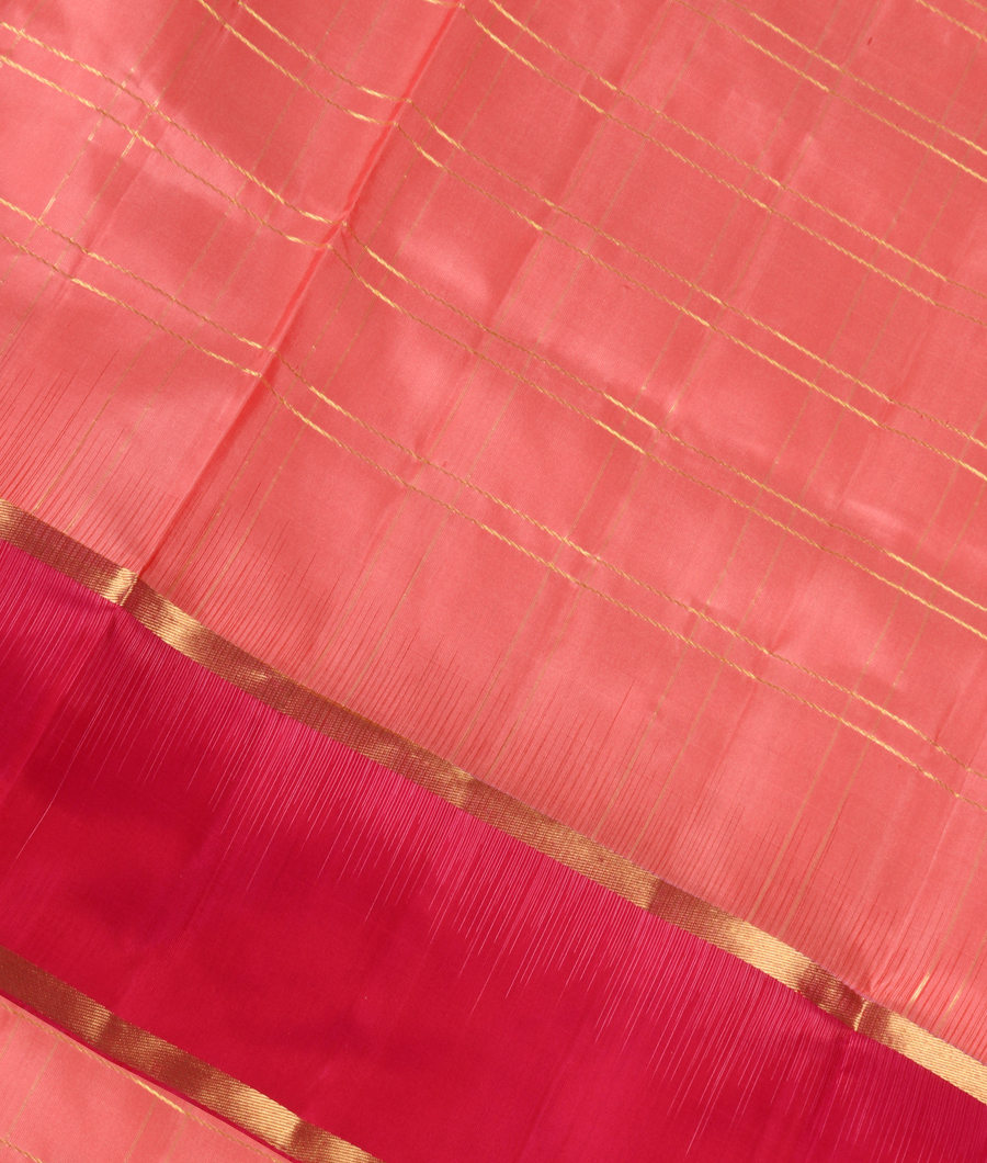 Salmon Pink Soft Silk Saree T337380-image