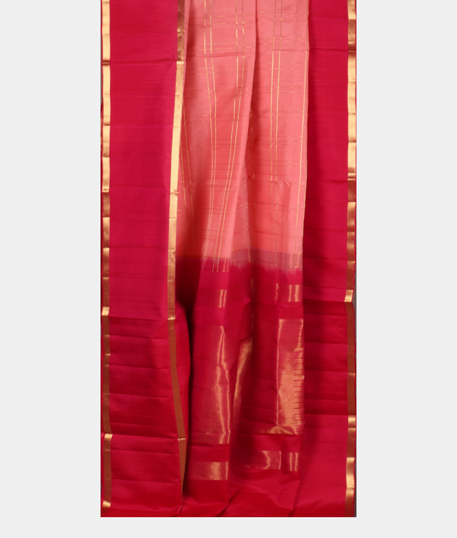 Salmon Pink Soft Silk Saree T3373802