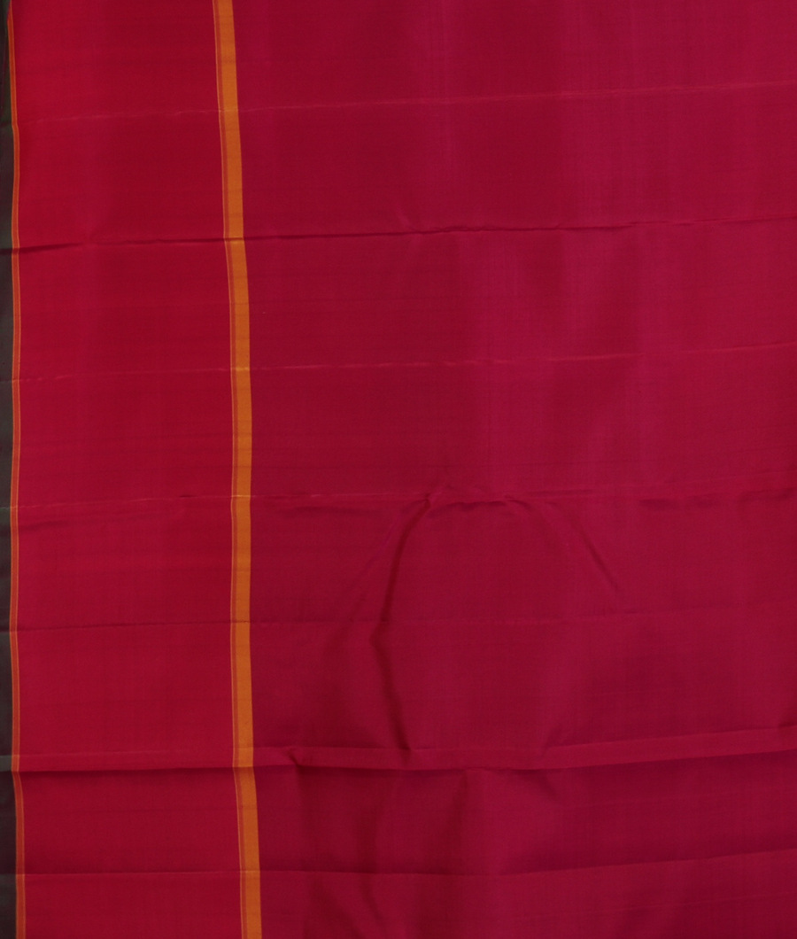 Burgundy Handwoven Kanjivaram Silk Saree T3372423