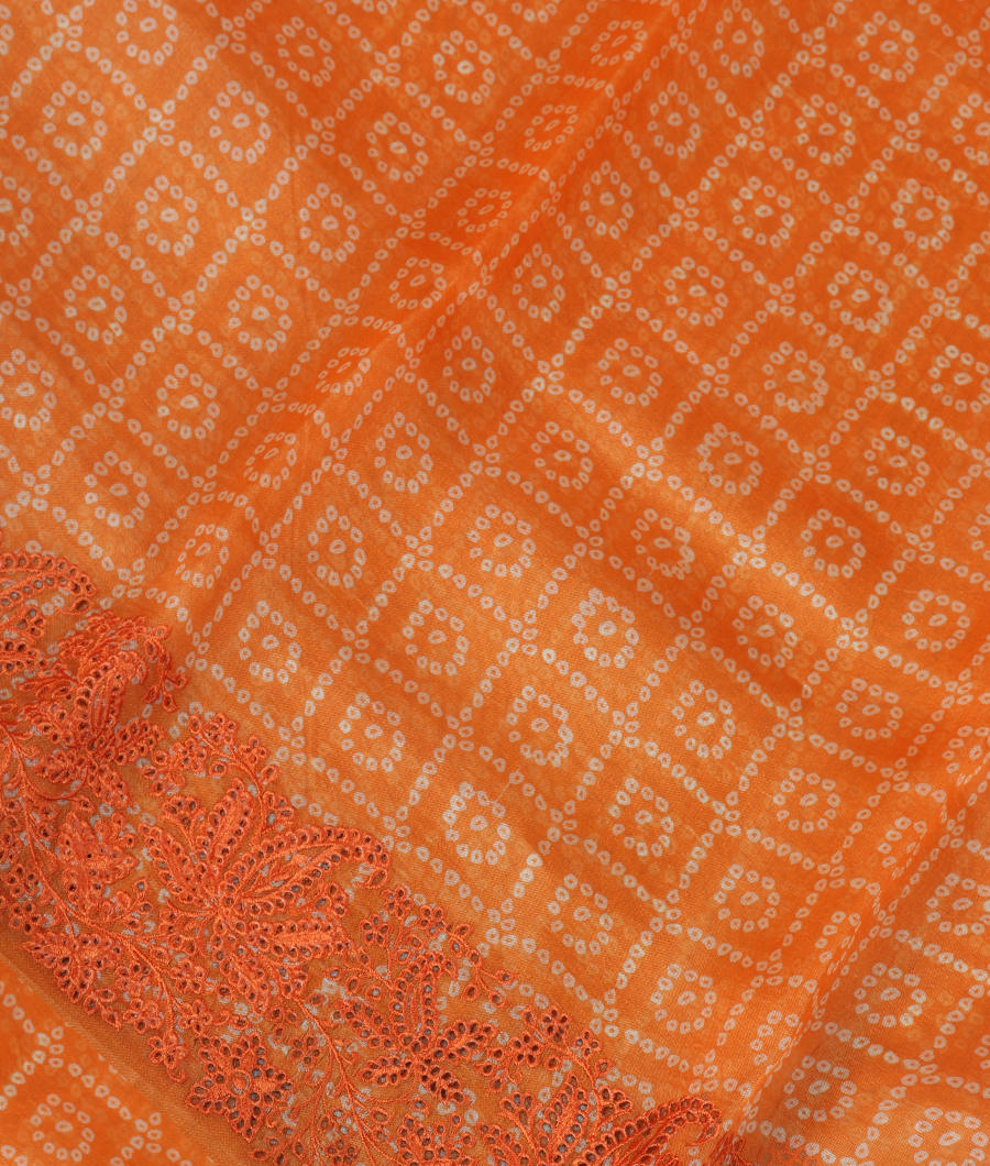 Yellow Kora Organza Printed Saree T304662-image