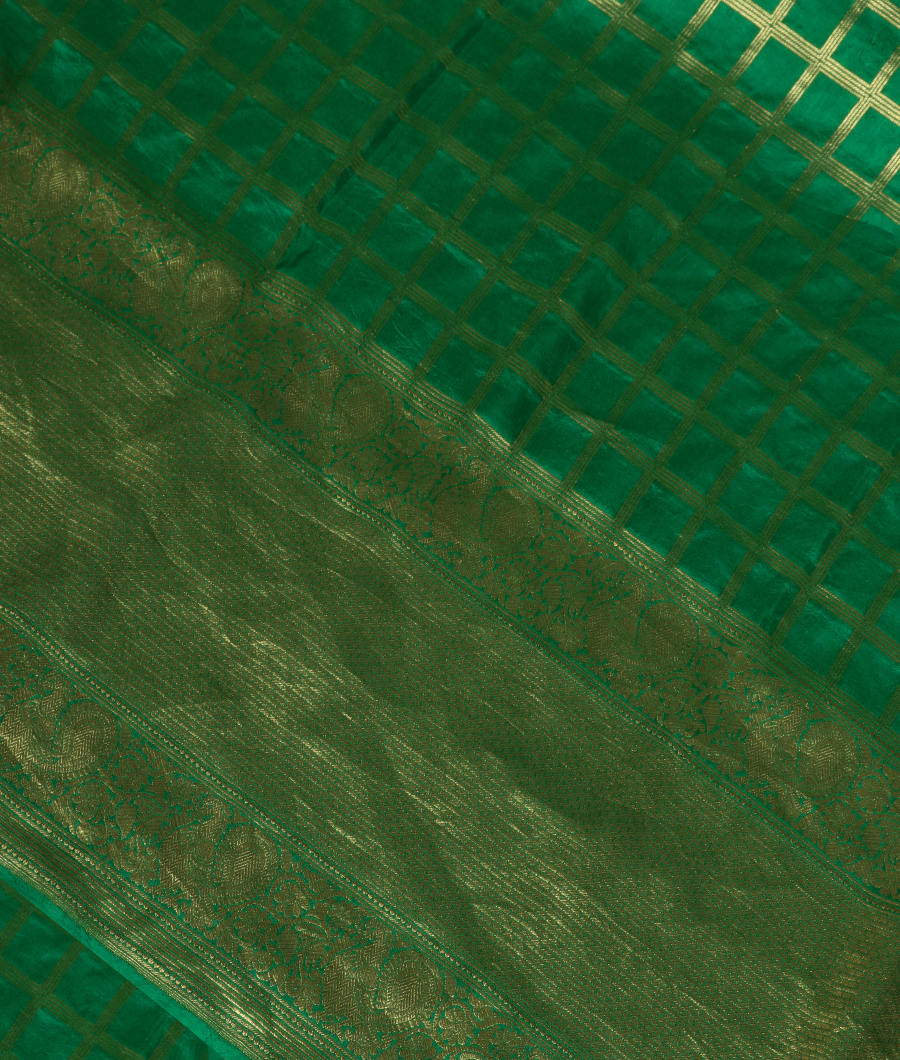 Green Mysore Silk Saree T323860-image