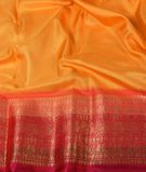 Bright Yellow Twill Kanjivaram Silk Saree T3112873