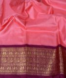 Pink Twill Kanjivaram Silk Saree T3334103