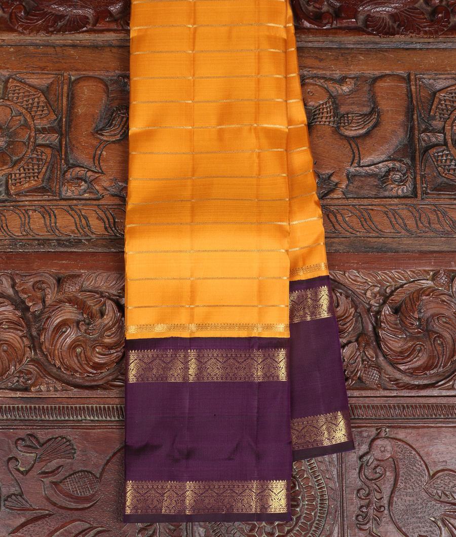 Yellow Handwoven Kanjivaram Silk Saree T329617-image