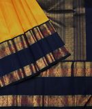 Bright Yellow Handwoven Kanjivaram Silk Saree T3353182