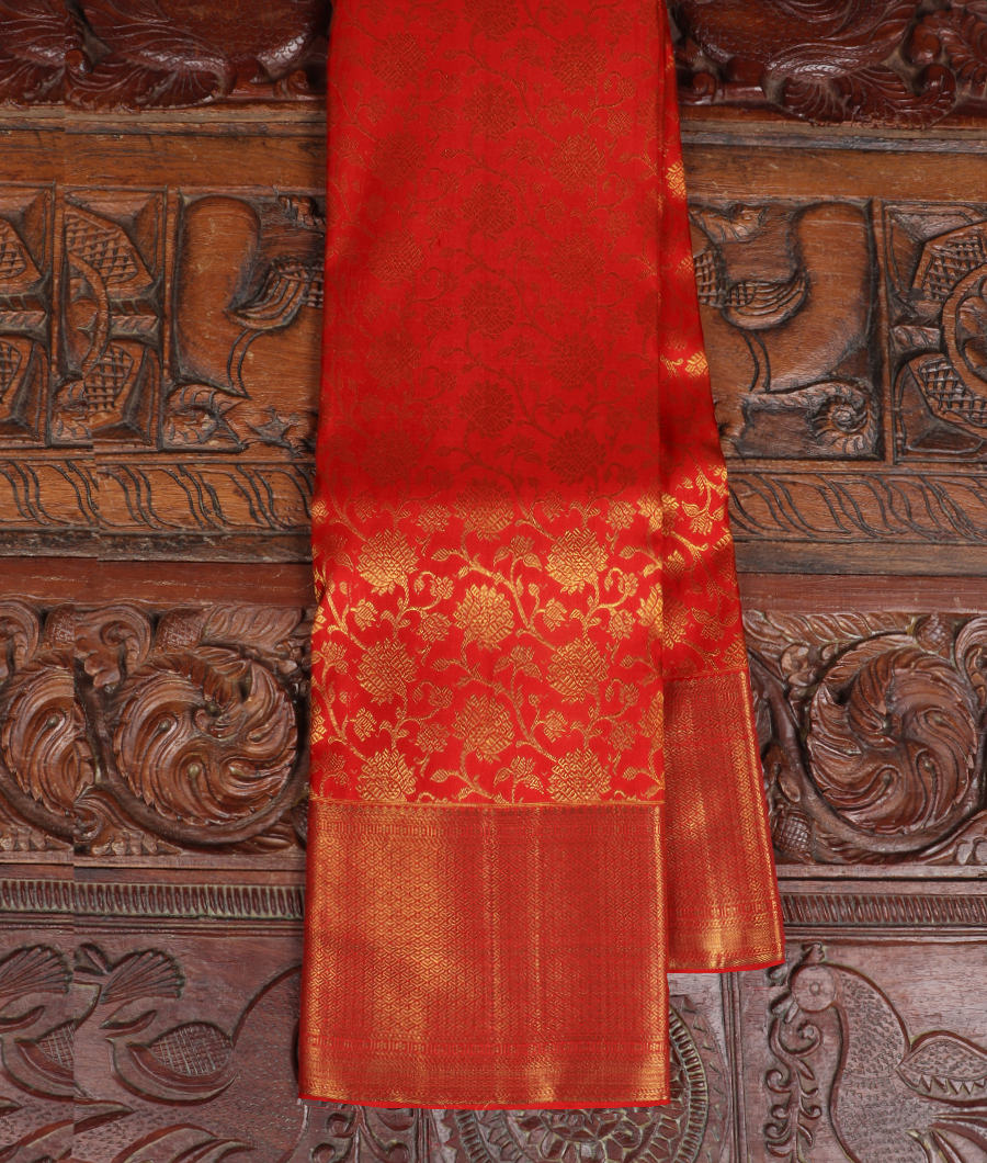 Red Handwoven Kanjivaram Silk Saree T304326-image