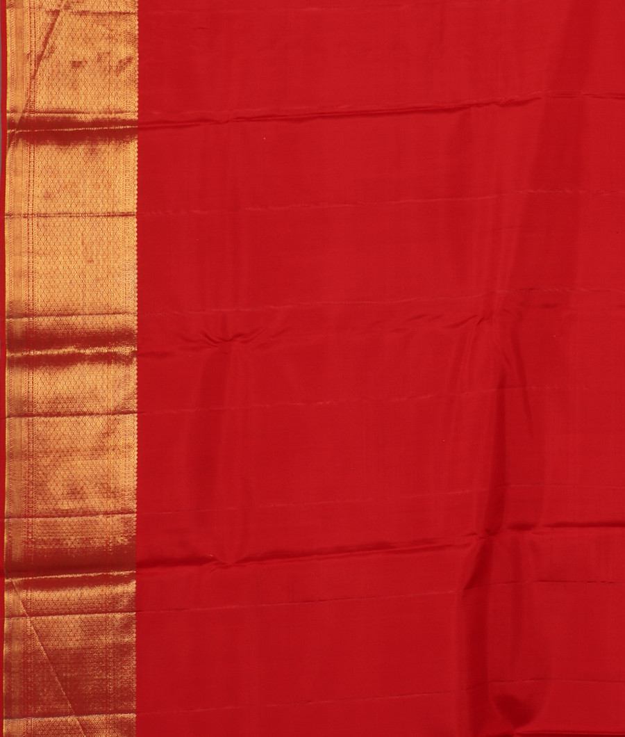 Red Handwoven Kanjivaram Silk Saree T3043263