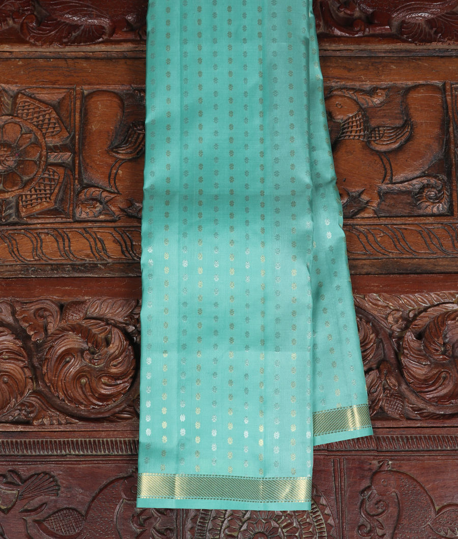 Blue Handwoven Kanjivaram Silk Saree T337121-image