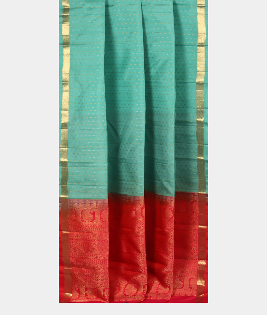 Blue Handwoven Kanjivaram Silk Saree T3371212