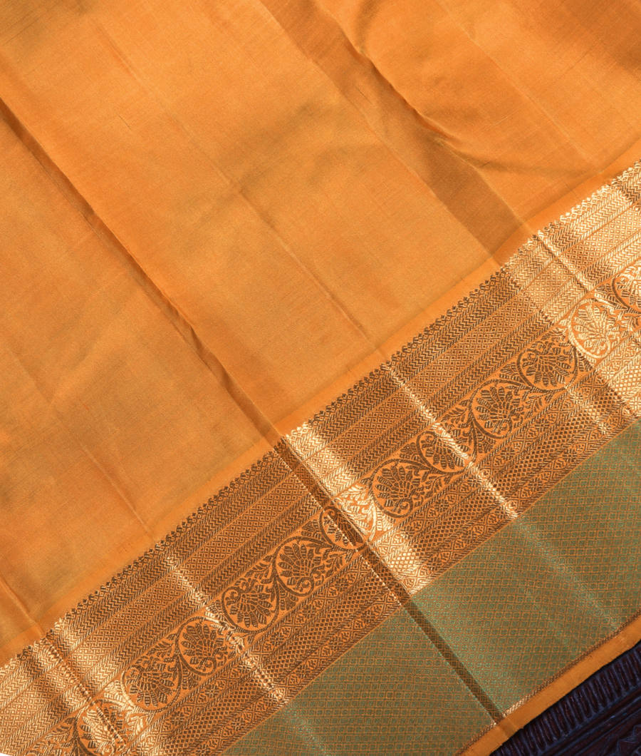 Teal Handwoven Kanjivaram Silk Saree T3113964