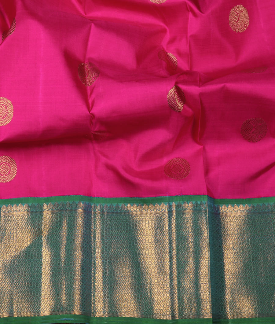 Pink Handwoven Kanjivaram Silk Saree T2132953