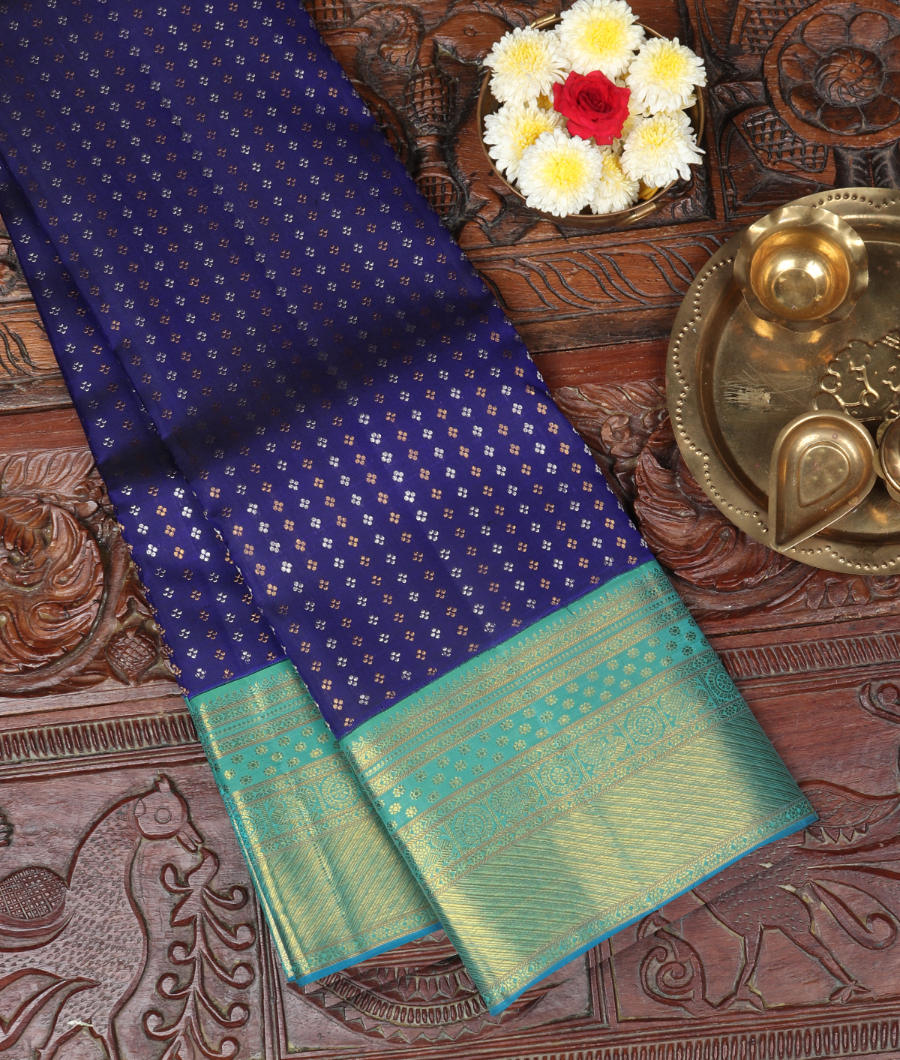 Purple Kanchipuram Silk Saree
