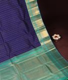 Dark Purple Handwoven Kanjivaram Silk Saree T3255042