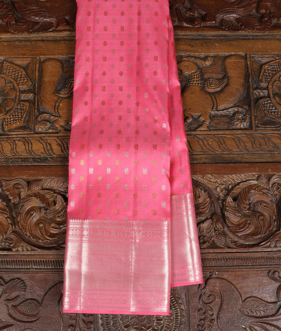 Pink Handwoven Kanjivaram Silk Saree T331812-image