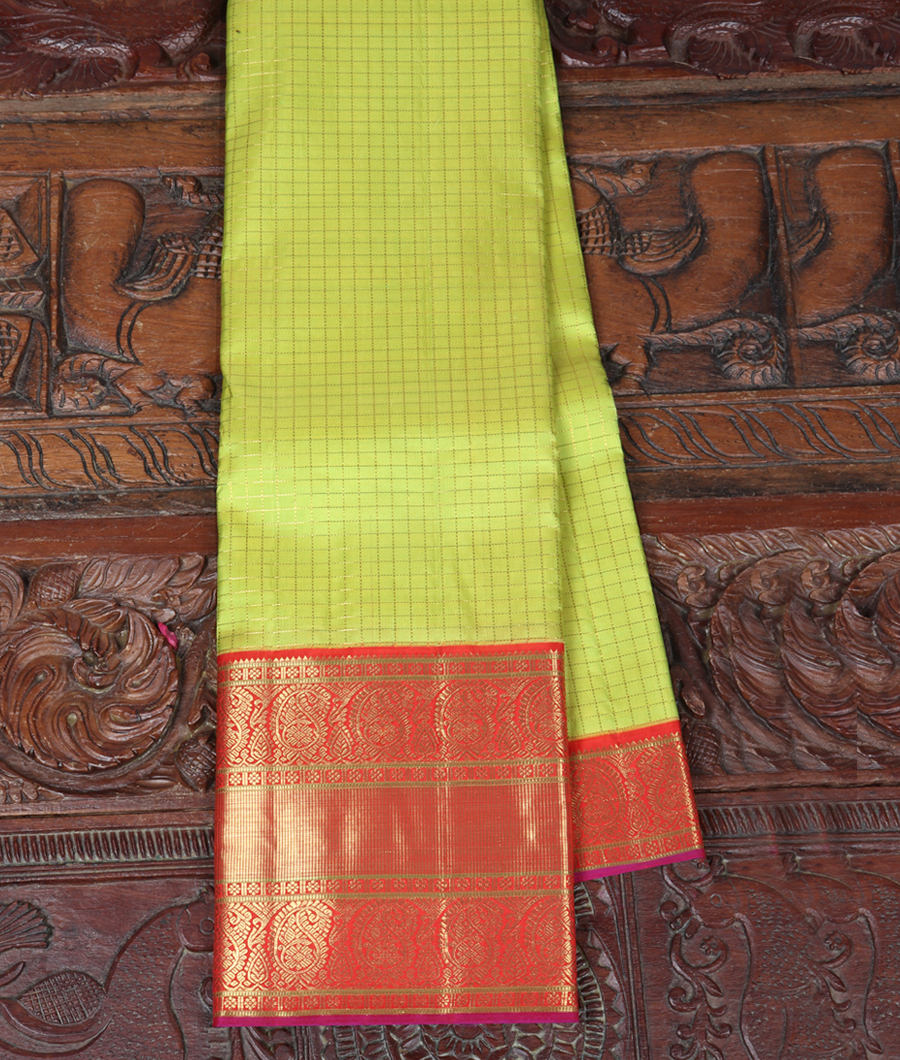 Green Handwoven Kanjivaram Silk Saree T268217-image